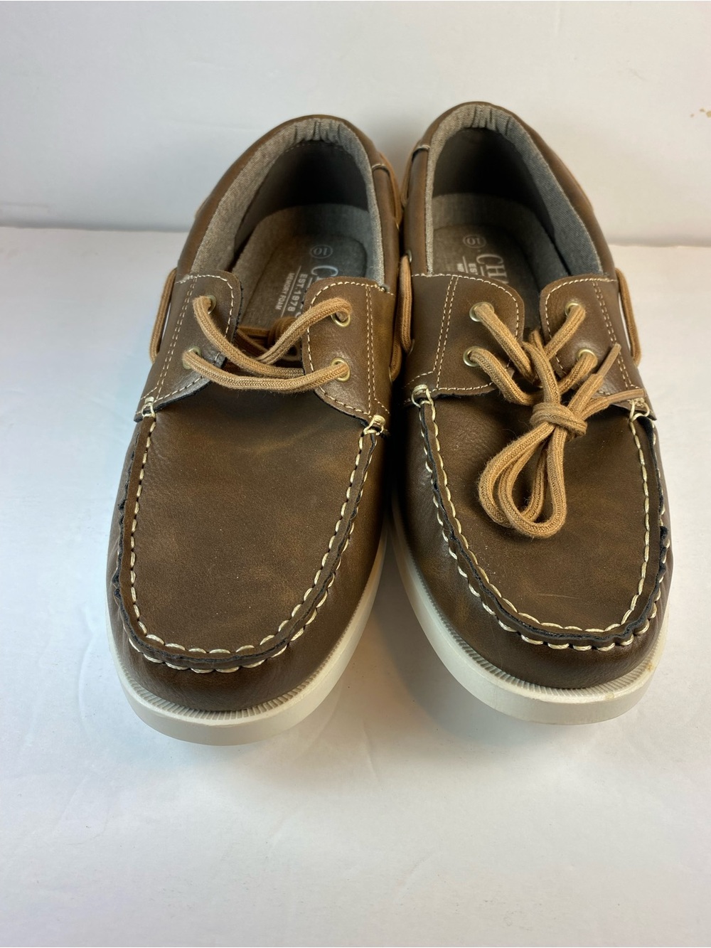 Chaps Men’s 10 Benny Boat Shoes Loafers